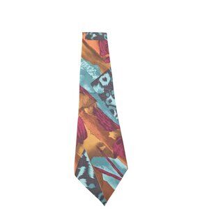 Vintage Christian Dior Abstract Silk Necktie
